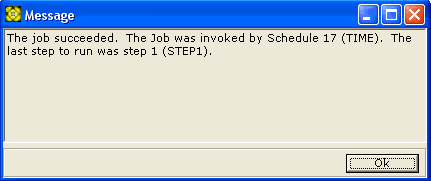 Message window screenshot