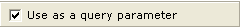 Use as a query parameter checkbox screenshot