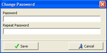 Change Password window screenshot
