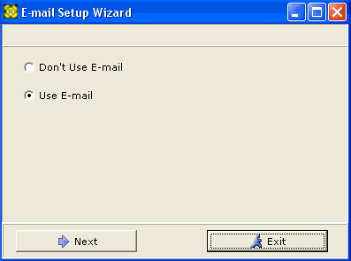 E-Mail Setup Wizard screenshot